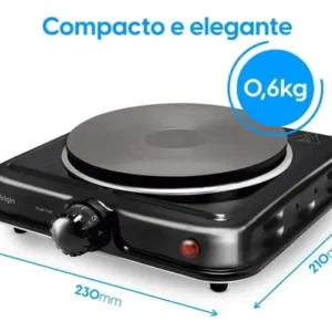 Fogão Elétrico Cooktop 1 Uma Boca Elgin Portátil Ecológico - Imagem 4