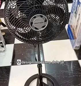 Ventilador Oscilante De Coluna Ventisol 30cm Turbo 6 Pás Preto - Imagem 12
