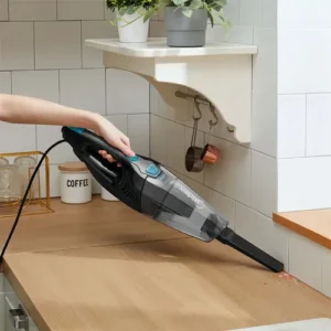 Aspirador de Pó Vertical Midea, 1350W, 2 em 1, cabo de 5M, Preto e Azul - Imagem 8