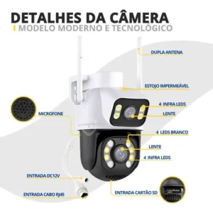 Câmera Segurança Ip Externa Wifi A28 App Icsee À Prova Dágua - Imagem 11