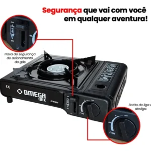 Fogareiro Camping Portátil Multiuso Trilha Pesca Com Maleta - Imagem 7
