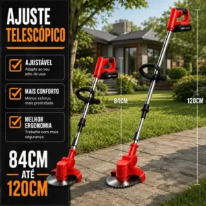 Aparador De Grama Elétrico Knakasaki 48v 10000rpm Potente - Imagem 5