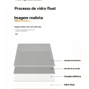 Espelho Corpo Inteiro 120x40 Decorativo Apoio Chão E Parede - Imagem 3