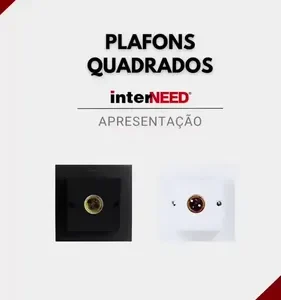 Kit 6 Plafon Quadrado Bocal Porcelana E-27 Plafonier Lustre - Imagem 2