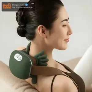 Massageador Pescoço Ombros Lombar Aquecimento 3d Mãozinha - Imagem 1