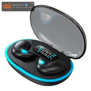 Jiditech Fones de Ouvido Invisible Fones de Ouvido Sem Fio Invisíveis para Dormir Bluetooth 5.3 Ultra Slim X55 de Baixo Consumo de Energia, Carregamento Rápido, Som Estéreo HiFi, Ideais para Dormir - Imagem 1