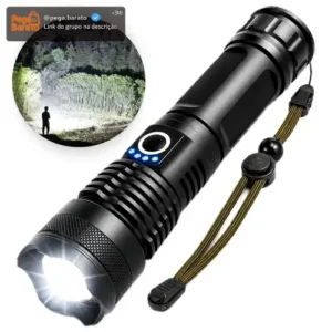 Lanterna Tática Militar T9 Mais Forte Do Mundo Potente Led Recarregável - Imagem 1