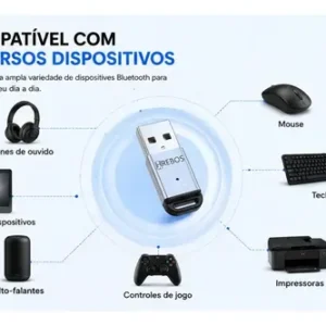 Adaptador Bluetooth 5.4 Usb Para Pc Notebook Fone Caixa Som - Imagem 7