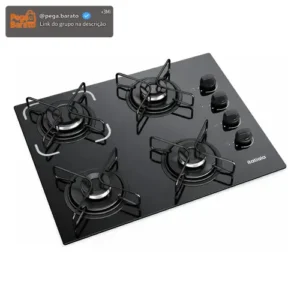 Cooktop Itatiaia Essencial 4 Bocas cor Preto - Imagem 1