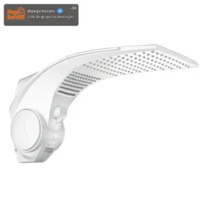 Chuveiro Eletrônico Lorenzetti Duo Shower Quadra Multitemperaturas 220V 7500W Branco - Imagem 1
