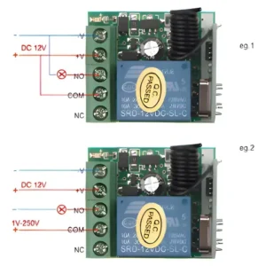 Modulo Rele + 2 Controle Remoto 12v 1 Canal Sem Fio Rf 433mh - Imagem 7