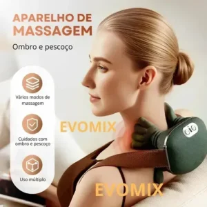 Massageador Pescoço Ombros Lombar Aquecimento 3d Mãozinha - Imagem 5