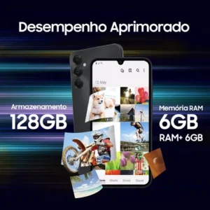 Smartphone Samsung Galaxy A05s 4G 128GB 6GB RAM Câmera Traseira Tripla 50MP + 2MP + 2MP + Selfie 13MP Tela 6.7" Preto - Imagem 8