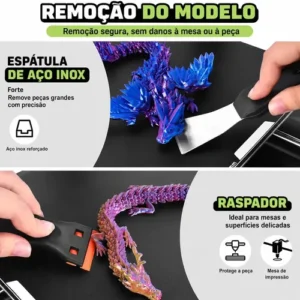 Kit 54 Peças Completo de Ferramentas Manuais para Impressão 3D, Alicate, Pinças, Estilete, Agulhas Inox para Limpeza de Bico - Imagem 7