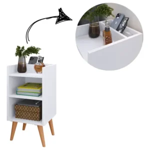 Criado Mudor P/ Cama Box Compacto C/ Prateleira Max - Imagem 4