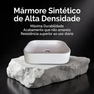 Cuba Pia De Apoio Sobrepor 37x27cm Branca Para Banheiro Lavabo Armário Gabinete Suspenso Luce - SOS Acabamentos by Orcia - Imagem 8
