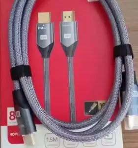 Cabo Hdmi 5 Metros 2.1 8k Ultra Hd 120hz Blindado - Máxima Qualidade De Imagem Jogo Transmissão Para Tv Suporta Hdr, Compatível Com Ps5, Xbox, Monitor, Projetores, Pc - Querocase - Imagem 2