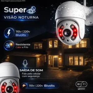 Câmera De Segurança Wifi Yoosee Externa Mini Dome Full Hd Infravermelho Prova D'água Woosh - Imagem 5