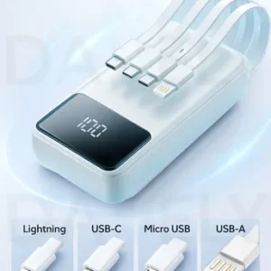 Power Bank 20.000mAh 22.5W Carga Rápida Com Display Digital Carregador Portátil Carga Rápida Premium Compatível Com Todos Os Celulares Iphone Android IOS apple xiaomi LG Samsung Motorola -Marca Davely - Imagem 3