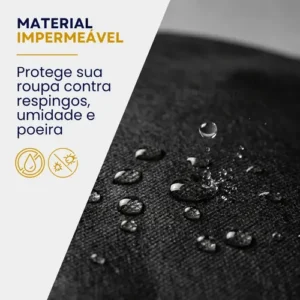 Capa De Terno Impermeavel C Zíper Proteçao Antimofo P Roupas - Imagem 3