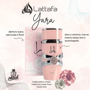Perfume Árabe Feminino Yara Lattafa Eau De Parfum 100 Ml Original Lacrado - Imagem 4