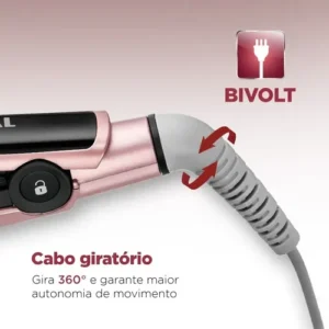Prancha Alisadora Mondial Golden Rose/Preto Bivolt P-20 - Imagem 6