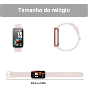 Relógio Academia Rosa Relógio Para Academia Rosa Smartwatch Esportivo, Resistente À Água, Monitoramento Cardíaco E Sono, Bateria Duradoura Para Treinos E Rotina Diária - Imagem 2