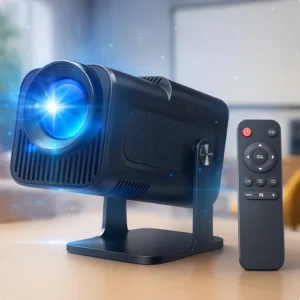 Projetor HY320 Davely Smart TV Android WiFi 6 390 ANSI Lumens Full HD Suporte 4K HDMI Bluetooth 85-200 Polegadas Alto Falante Com Controle Remoto Bivolt Portátil Mini - Imagem 8