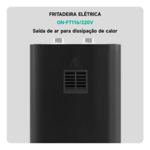 Fritadeira Elétrica Air Fry Onistek de 3,5 L Preta - Imagem 7