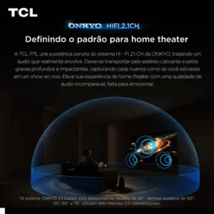 Smart Tv Tcl 65 Qled 4k P7l Wifi Bluetooth Google Tv 65p7l - Imagem 7