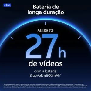 Smartphone JOVI T1 5G 256GB 16GB RAM (8GB+8GB Estendida) Bateria 6500mAh Câmera 50MP 4K - Preto Titânio - Imagem 6