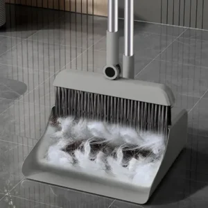 4em1 Kit Vassoura E Pá Multiuso Ajustável Limpeza Piso Pelos - Imagem 5
