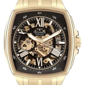 Relógio Technos Automático Masculino Dourado G3265ai1p Dourado Preto - Imagem 3
