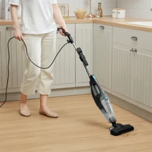 Aspirador de Pó Vertical Midea, 1350W, 2 em 1, cabo de 5M, Preto e Azul - Imagem 7