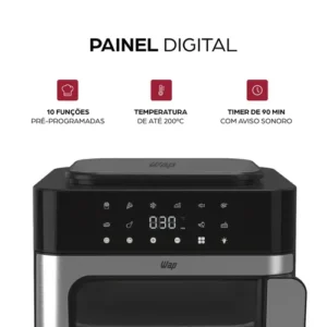 Fritadeira Air Fryer Oven WAP Multi-comb Digital Wafc16 16 Litros Com 10 Funções - Imagem 2