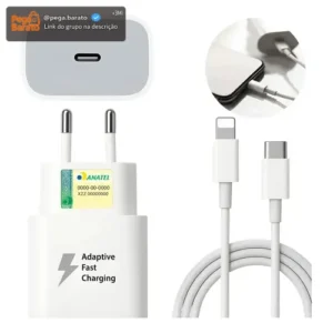 Carregador Fonte Rapido Para Iphone 11 12 13 14 Pro Max 20w - Imagem 1
