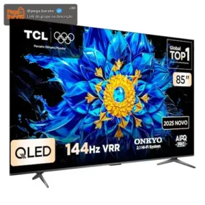 Smart Tv 85 Qled 85p8l 4k Uhd Google 144 Hz Tcl - Imagem 1