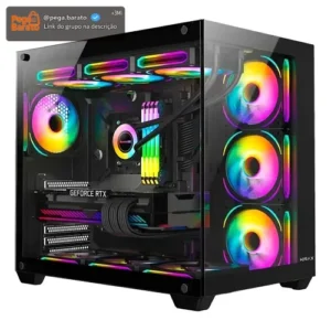 Gabinete Gamer Hyrax, Hgb740, Mid Tower - Vidro Temperado - Imagem 1