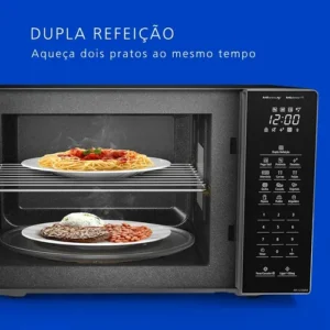 Microondas Panasonic Dupla Refeição 34L Black Glass - NN-ST66NBRU - Imagem 6