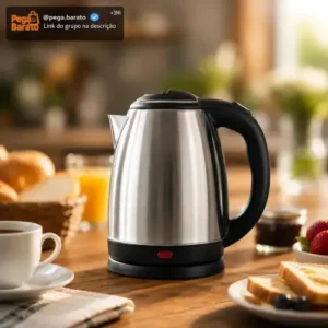 Chaleira Elétrica Inox 1,8 Litros com Desligamento Automático e Base Giratória - Imagem 1