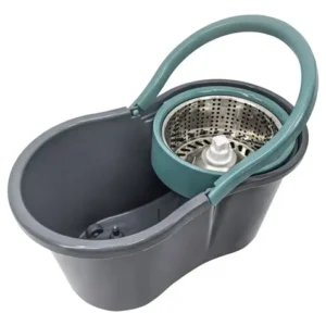 Esfregao Mop Giratorio 8 Litros Cesto Inox 2 Refil Pro Unica - Imagem 6