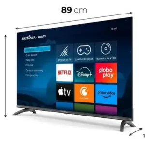 Smart Tv 40 Britânia Roku Tv Led Dolby Audio Bivolt - Imagem 6