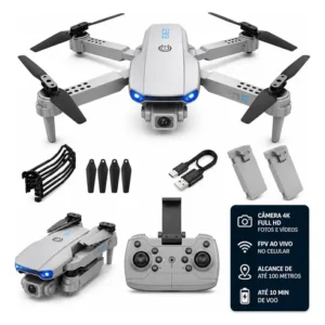 Drone Pro Full Hd Dobrável Wi-fi Câmera Completo 2 Baterias - Imagem 4