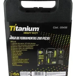 Jogo de Ferramentas 200 Peças com Chaves de Precisão e Allen Kit com Maleta Resistente - Titanium Platina - Imagem 7