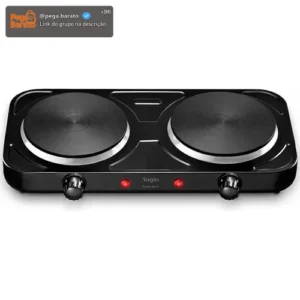 Fogão Cooktop Elétrico Elgin 2 Bocas Preto - Imagem 1