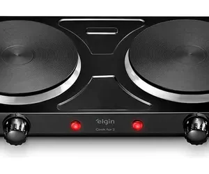 Fogão Cooktop Elétrico Elgin 2 Bocas Preto - Imagem 1