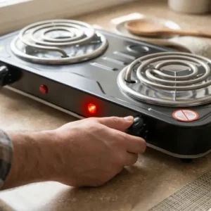 Fogão Cooktop 2 Bocas Elétrico Fogareiro 2000w Casauno Preto 127v - Imagem 6