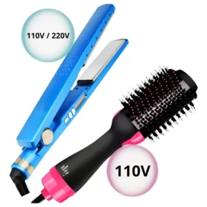 Kit Prancha Chapinha + Escova Secadora Alisadora Modeladora - Imagem 3