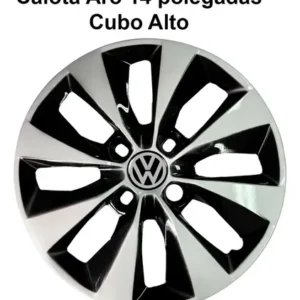 Jogo 4 Calota Gol Voyage G5 G6 2013 2014 2015 Aro 14 C. Alto - Imagem 3