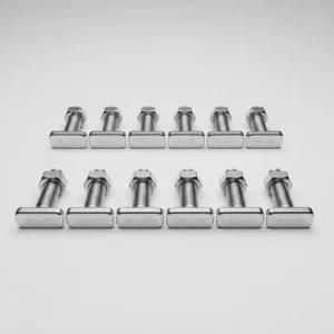 10 Parafusos T Cabeça Martelo Painel Solar M8x30mm Com Porca - Imagem 6